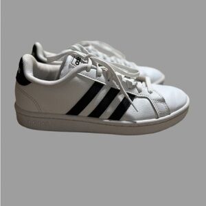 Adidas Grand Court Sneakers | White & Black